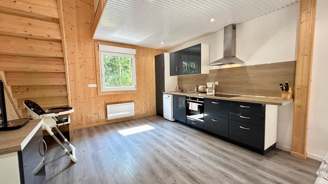 Chalet avec terrasse sur pilotis vue sur l'étang Rue  Exterior foto