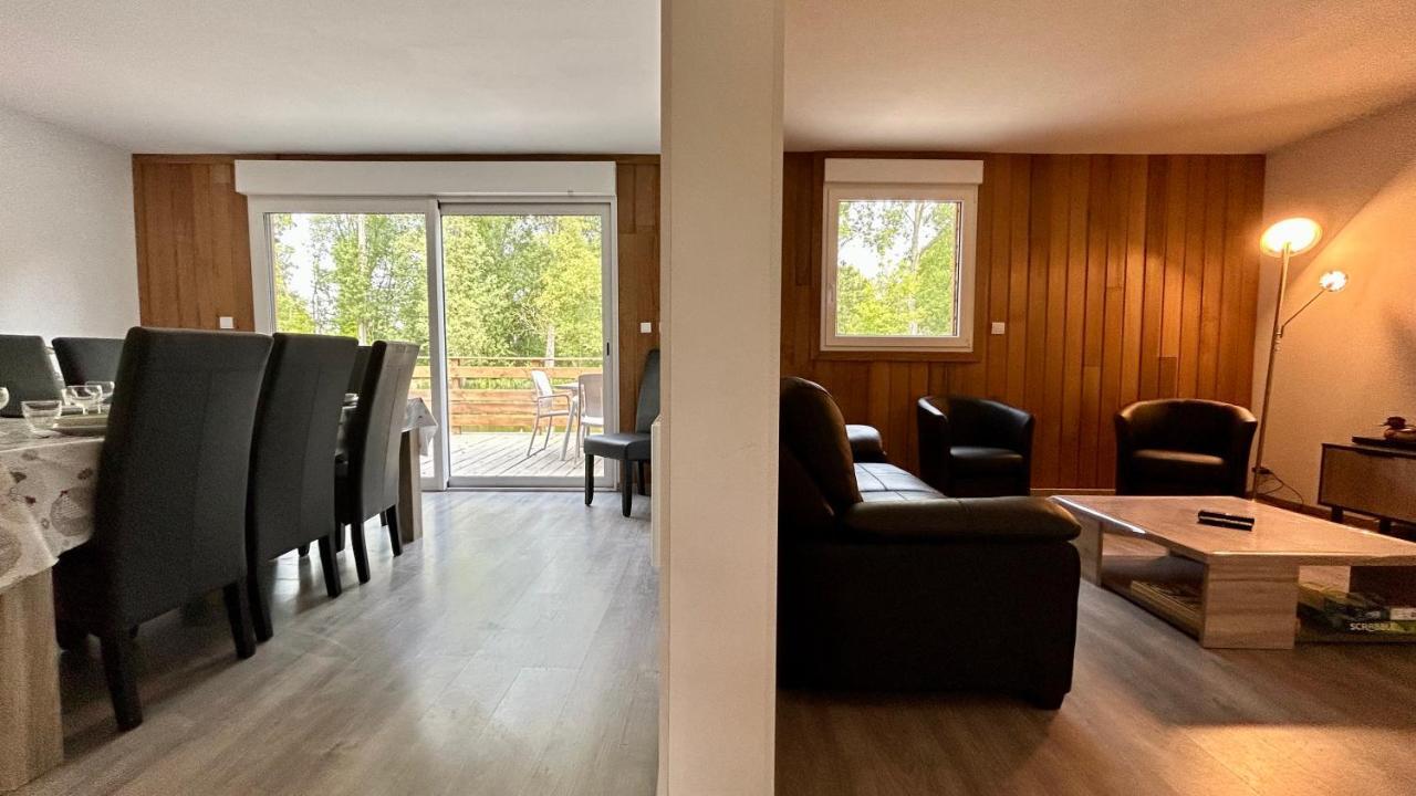 Chalet avec terrasse sur pilotis vue sur l'étang Rue  Exterior foto